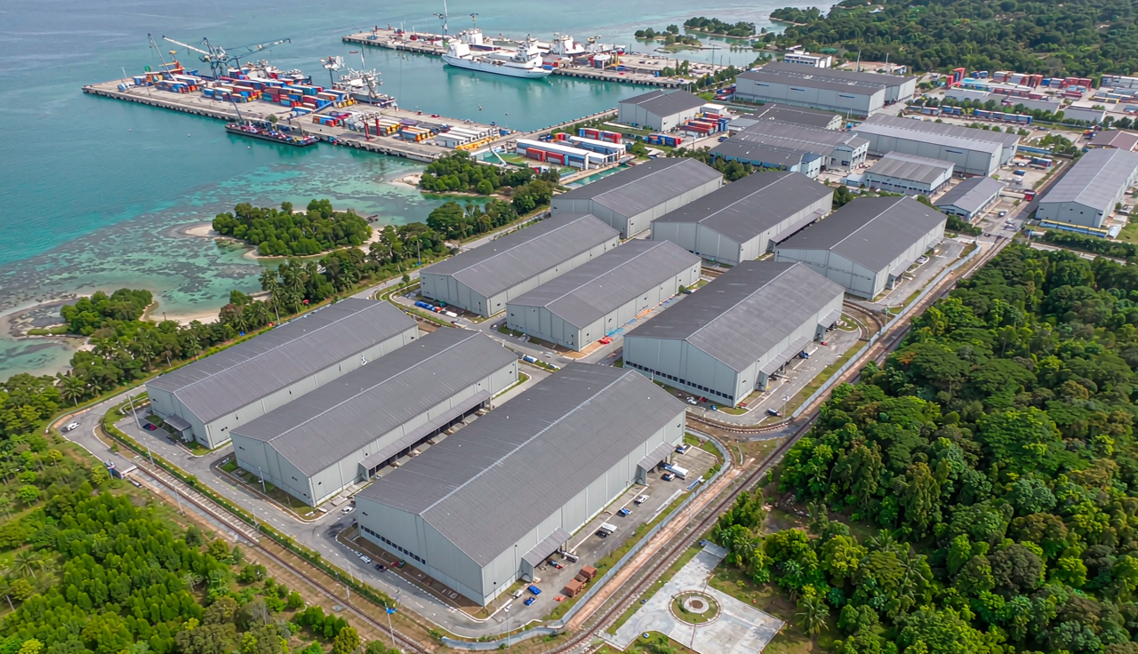 Representative hyperscale industrial park aerial